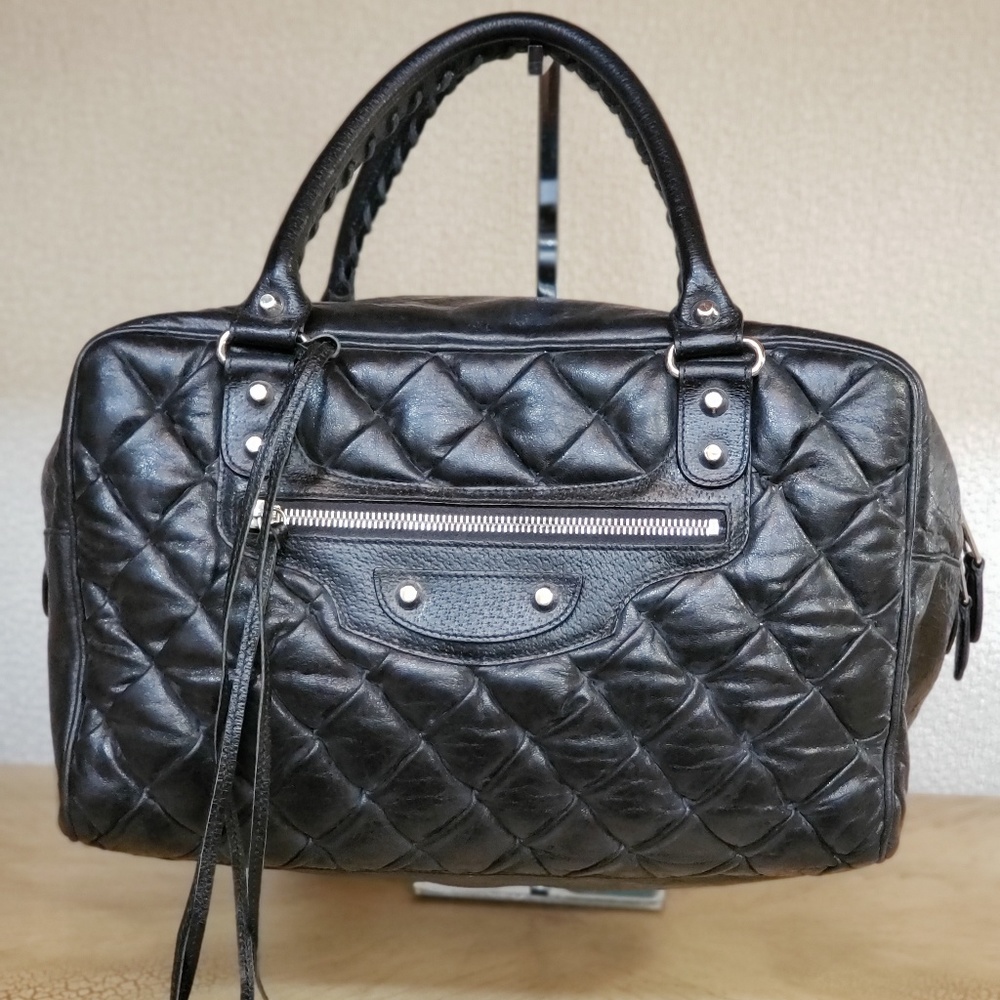 Balenciaga Quilted Chevre Satchel